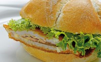 Cordon Bleu-Semmel vom Schwein